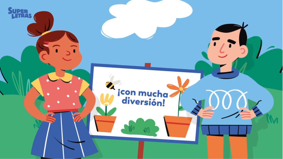 Los proyectos de Superletras incluyen videos animados para facilitar la comprension de contenidos